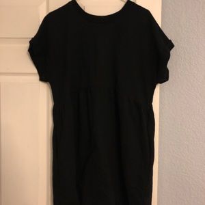 Wild Fable Black T-shirt dress